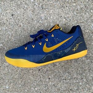 Nike Air Kobe 9 EM Gym Blue University Gold NBA Basketball Shoes